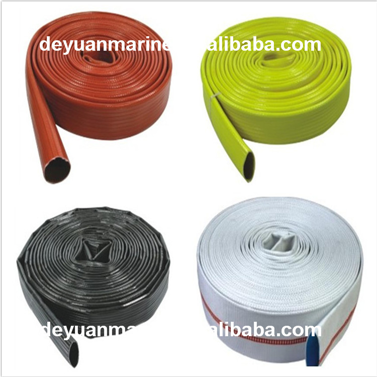 Single Jacket PVC Lining Fire Hose TPU Firehose with Good Price