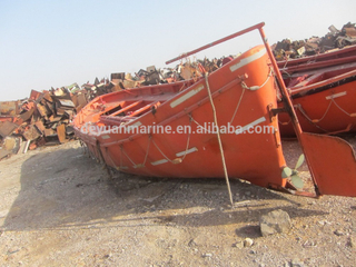 Ship enclosed lifeboat Marine used lifeboats FRP boats for sale