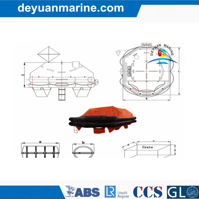35 Man Throw Over Board Liferaft