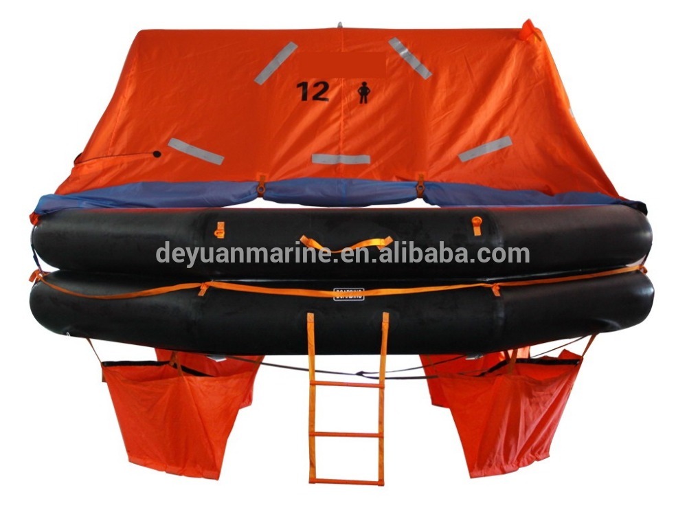 Hot Sale SOLAS Approved Cheap Throw Over Board Inflatable Life Raft