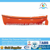 Marine used lifeboat open type fiber glass boats for sale