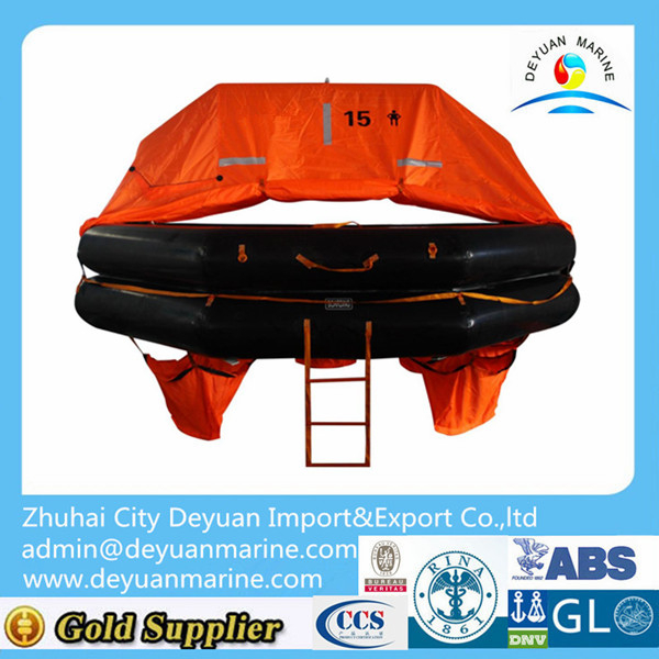 Cheap Price Throw overboard inflatble life raft (15 person)