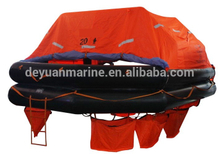 High Quality 20 Man davit launching liferaft self inflating life raft
