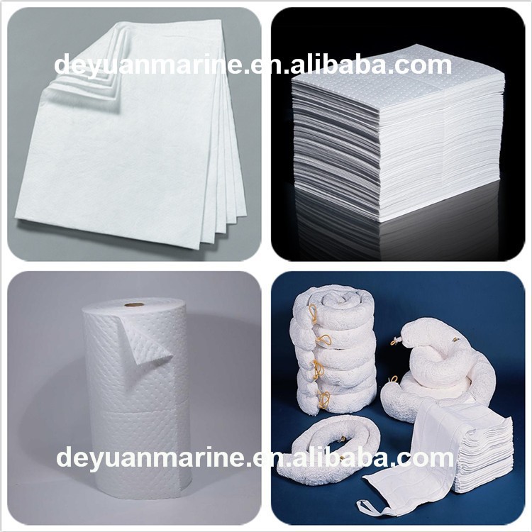 White Oil Absorbent Pads Cloth Oil Absorbing Paper 2mm For Sale