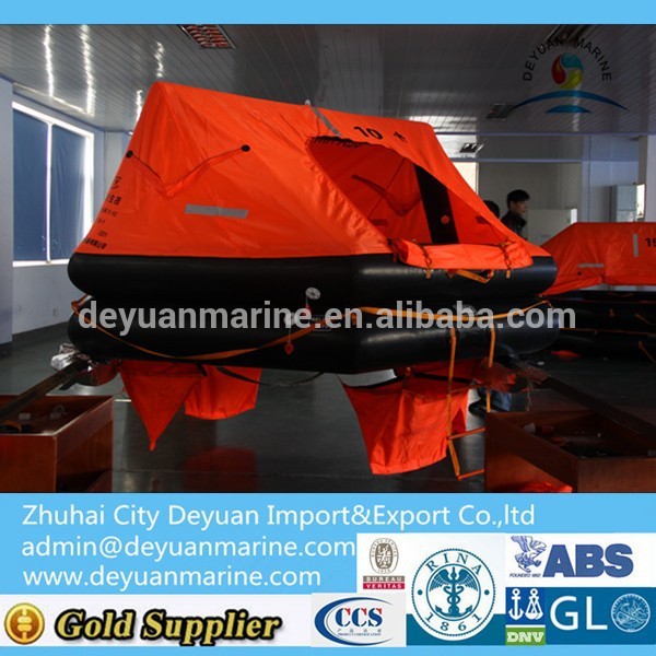 Hot-selling Fishing Boat Inflatable Life raft for 10 Persons
