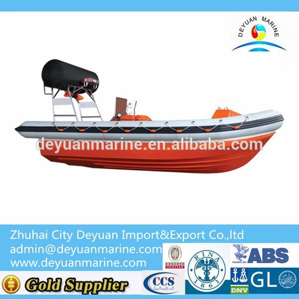 China Inboard Engine Inflatable Fender Rigid Fast Rescue Boat