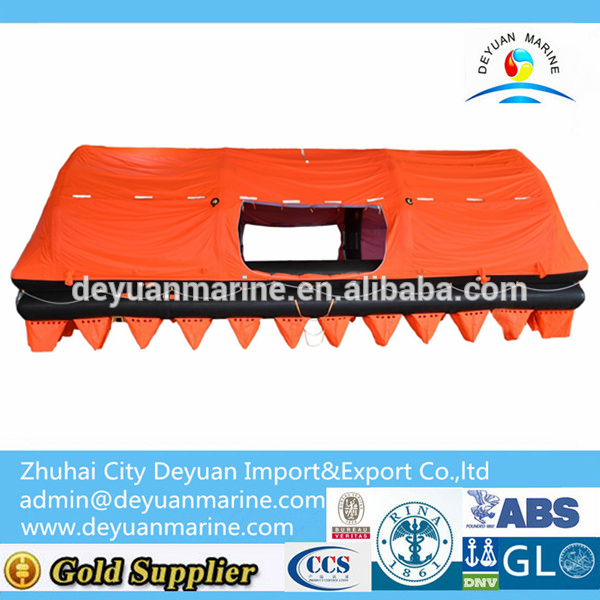 125 Person Throw-over Self-Righting Inflatable Life raft for sale