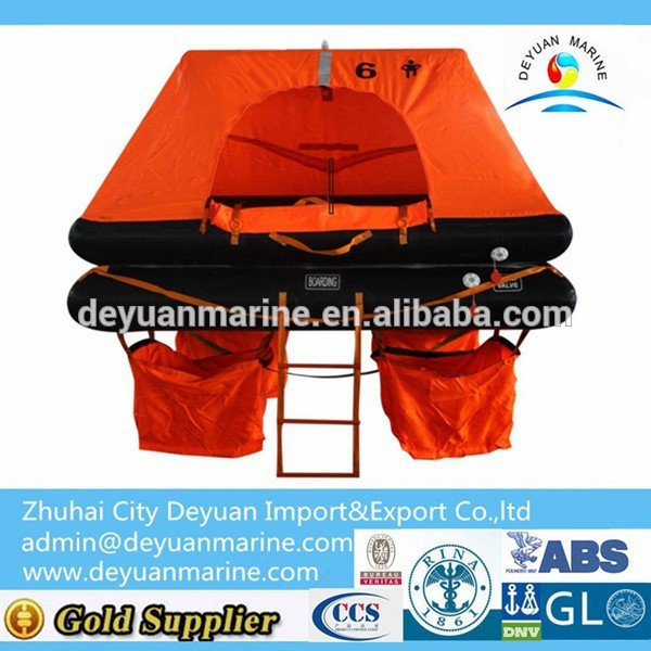 6 Man Fishing Boat Inflatable Life Raft With CCS Certificate