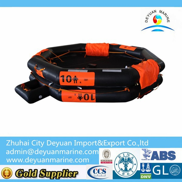 10 persons open-reversible inflatable life raft for sale