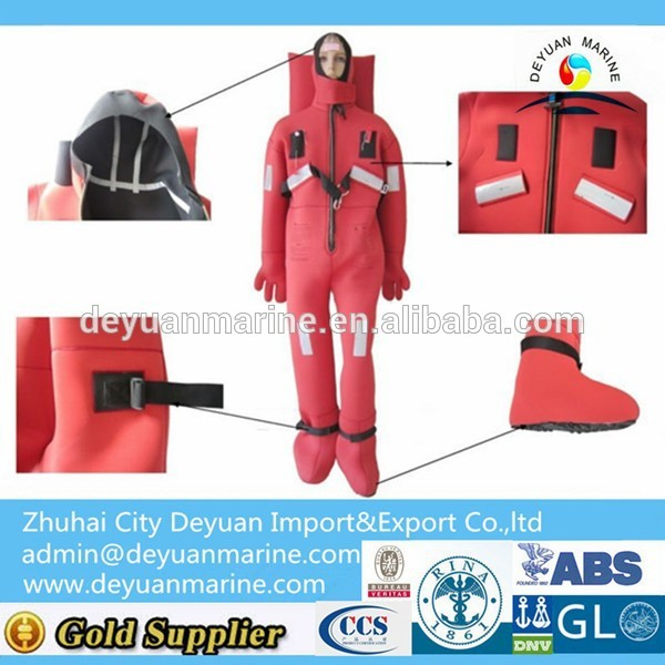 Marine Solas Approved Immersion Suit Thermal Protective Suit With Good Quality