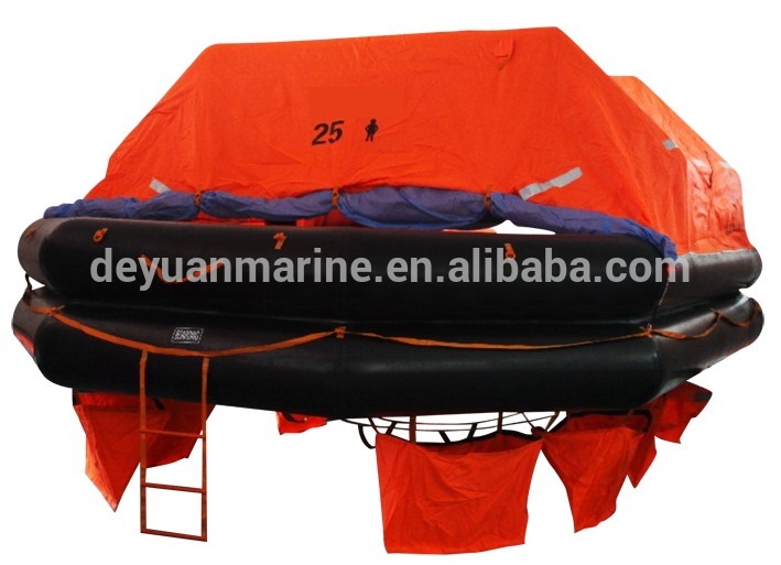 Hot Sale SOLAS Approved Cheap Throw Over Board Inflatable Life Raft