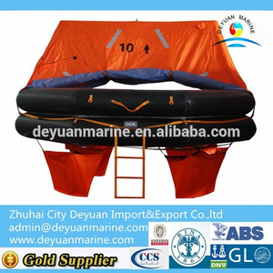 Solas approved 10 Man Throw Over Board Inflatable Life raft for sale