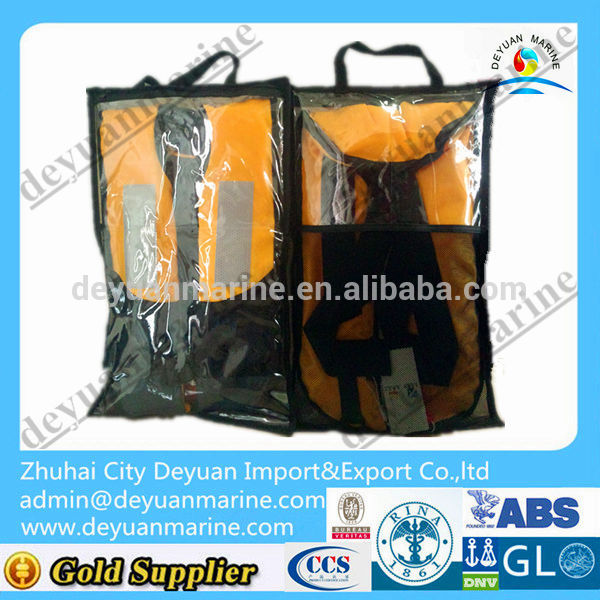 SOLAS approved inflatable life vest with double chamber