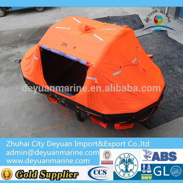 Davit-Launched Self-Righting Inflatable Liferaft