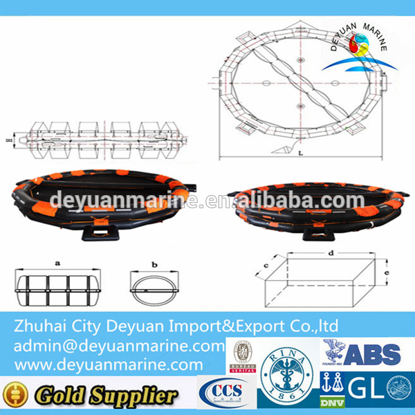 65 Person Marine Inflatable Liferaft