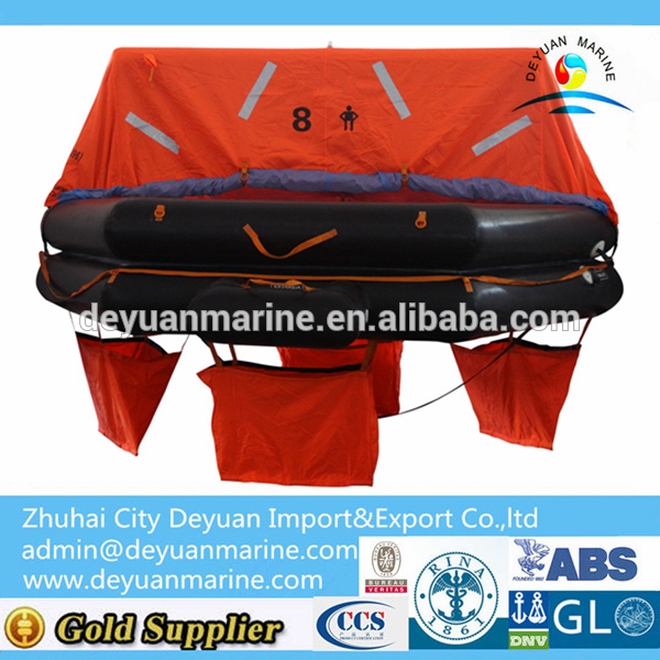 8 Person Throw Over Board Life Raft