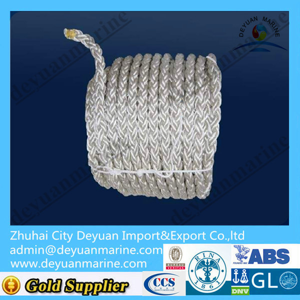 Marine use winch rope moring rope 3 strand polyster hawser rope