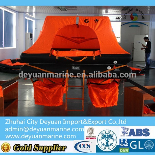 Solas Inflatable Raft Fishing Boat Use Only Marine life rafts with 25 person for sale