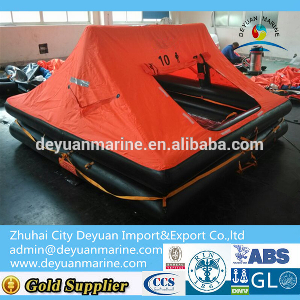 Good Quality 10 Man Yacht Rigid Type Inflatable Liferaft for sale