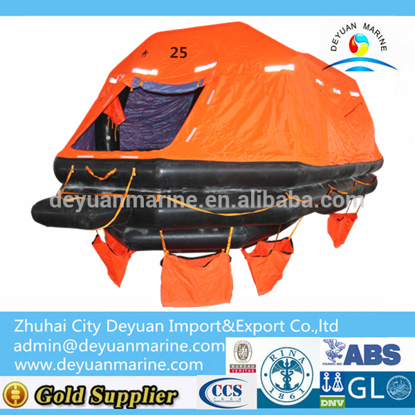 25 Person SOLAS Approved Inflatable Liferaft