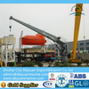 30KN Small Hydraulic Crane Hydraulic Slewing Crane &amp; Rescue Boat Liferaft Launching Device Telescopic Crane