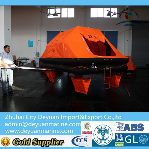 Solas Approved Yacht Inflatable Life raft with 12 person