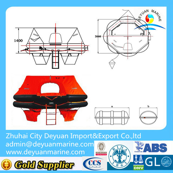 SOLAS life raft from factory