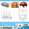 Throw-overboard self inflating life rafts for sale