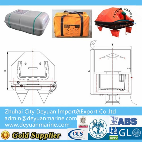 Throw-overboard self inflating life rafts for sale