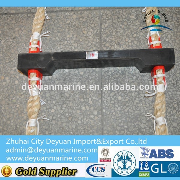 Marine wooden pilot rope ladder embarkation ladder for sale