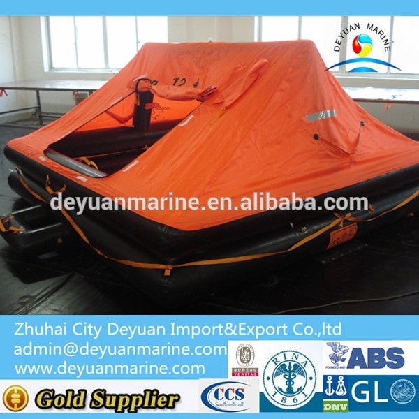 Solas Approved Self-Righting Self Inflating Yacht Inflatable Life raft fishing boat use only for sale