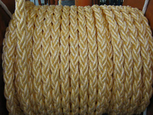 High tenacity 16 ply braided colorful polypropylene rope PP mooring rope