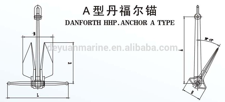Hot Dip Galvanized Danforth Anchor with copmetitive price