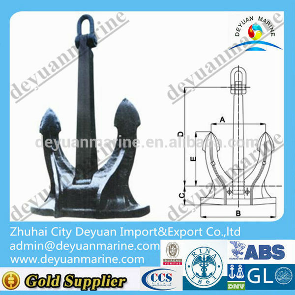 Type M Spek Type Anchor For Marine Anchor