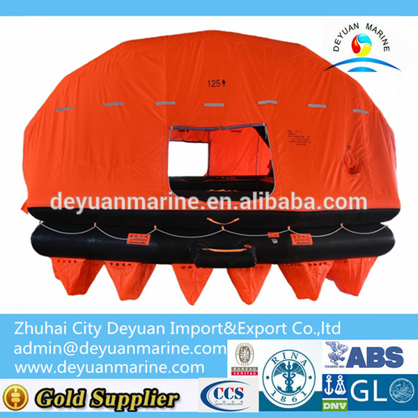 125 Person Throw-over Self-Righting Inflatable Liferaft