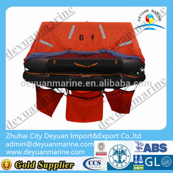 10 Person Throw-overboard Inflatable Life raft from factory