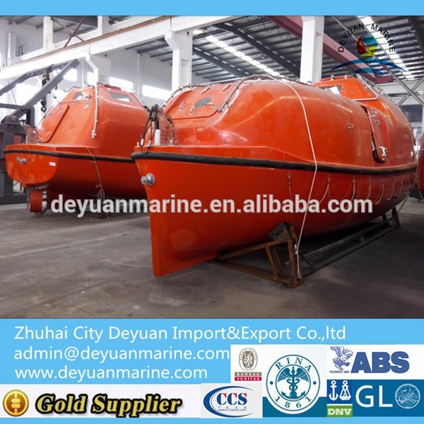 20~40 Person F.R.P fiberglass Totally Enclosed Life boat Aluminum alloy boats for sale
