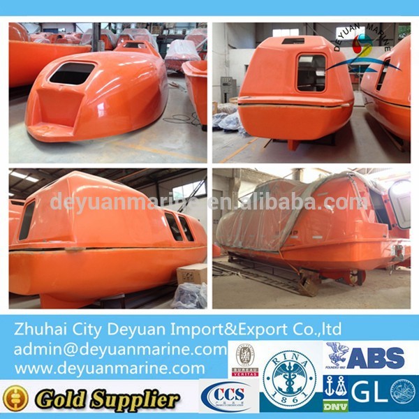 SOLAS 80 Person Totally Enclosed FRP Lifeboat/Tender Boat For Sale