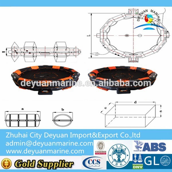 30 Man Open-Reversible Inflatable Life Raft With EC certificate or CCS certificate