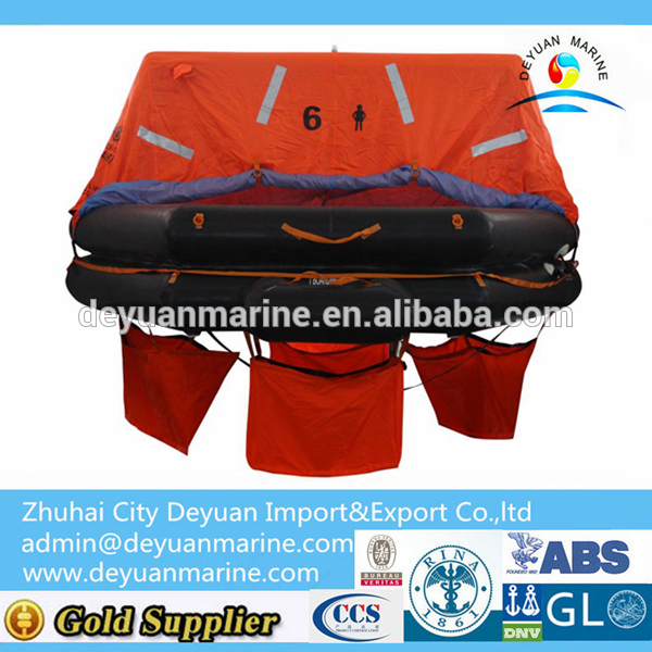 Cheap 6 Person Throw Over Board Life raft