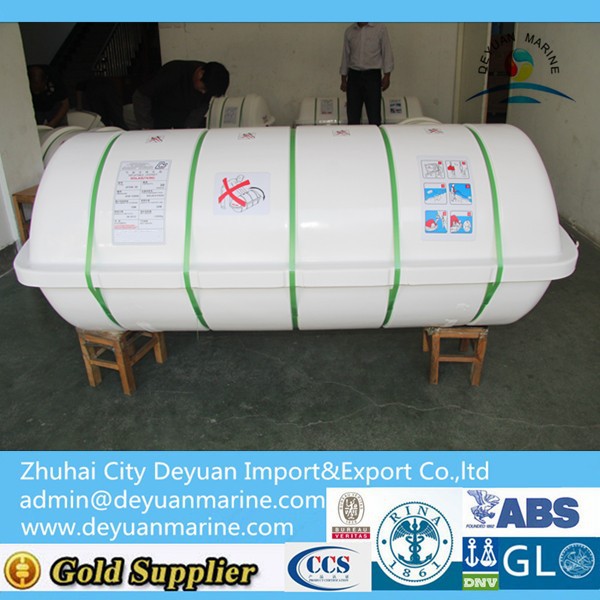 Safety open-reversible inflatable liferafts with 30 persons
