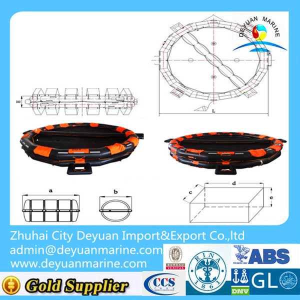 50 Person Open reversible Inflatable life raft price