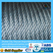 Galvanized steel wire lifeboat fall wire with CCS approved
