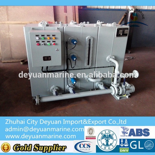 Marine Sewage Comminuting and Disinfecting Holding Tank