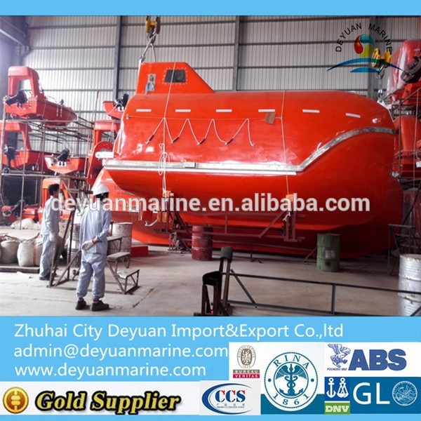 Fiber Reinforced Plastic 16 Persons Free Fall Life Boat