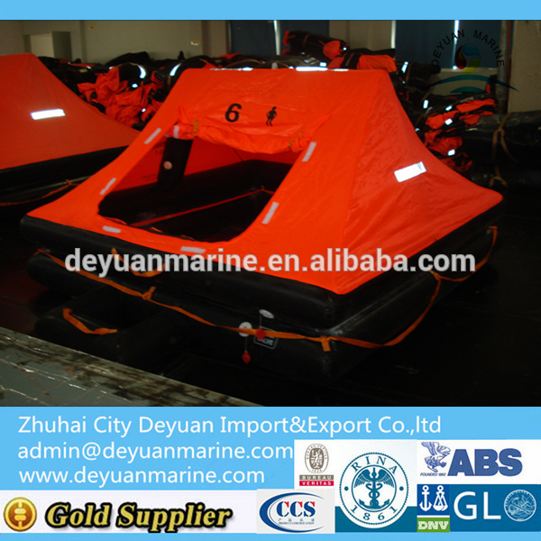 6 Man Yacht Type Inflatable Life Raft With Valise Package