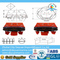 6 Men SOLAS Throw-overboard Inflatable Life raft for hot sale