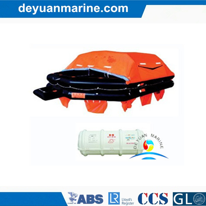 CCS Approved Marine Throw Over Board Inflatable Life Raft