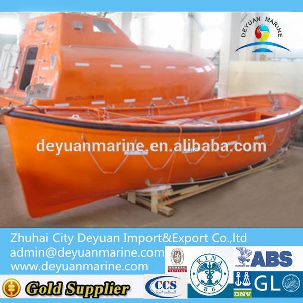 Marine used lifeboat open type fiber glass boats for sale