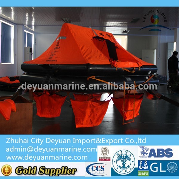 Solas Inflatable Raft Fishing Boat Use Only Marine life rafts with 25 person for sale